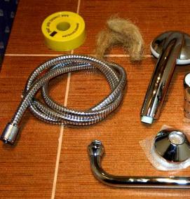 установка смесителя в стену - вариант 4