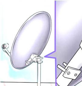 установка спутниковой антенны - тип 3
