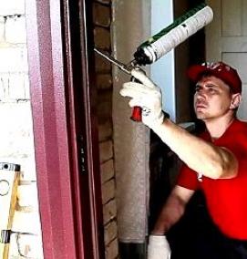 установка стальных дверей - тип 2