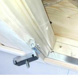 установка стеклянной двери в баню - модель 4