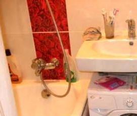 установка стиральной машины в ванной комнате - модель 4