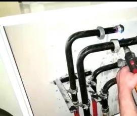 установка теплосчетчика в квартире - модель 1