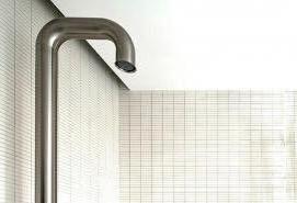 установка тропического душа в ванной - тип 2