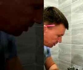 установка труб в ванной комнате - тип 2