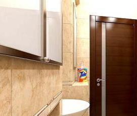 установка туалета в ванной - вариант 2