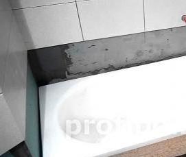 установка угловой акриловой ванны - тип 4