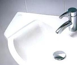 установка угловой раковины - вариант 4