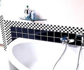 установка угловой ванны - тип 1