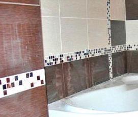 установка угловой ванны - тип 4