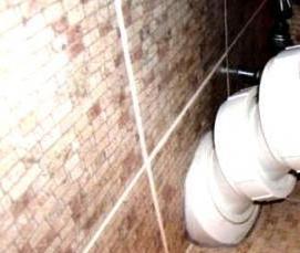 установка унитаза к канализации - модель 2