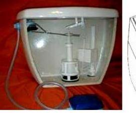 установка унитаза с нижним подводом воды - модель 3