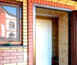 установка утепленных дверей - модель 4