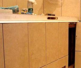 установка ванны под плитку - тип 4