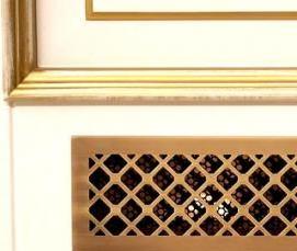 установка вентиляционной решетки в дверь - модель 3