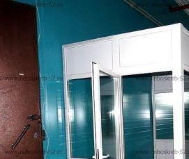 установка входной группы из алюминия - вариант 4