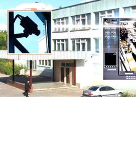 установка видеонаблюдения в классе школы - вариант 3