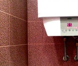 установка водонагревателя - вариант 4