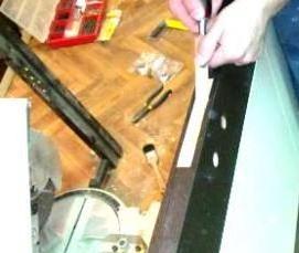 установка врезного замка - модель 4