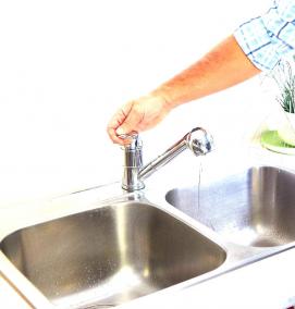 установка врезной раковины на кухне - тип 1