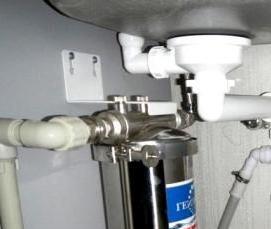 установка встроенного смесителя - тип 1