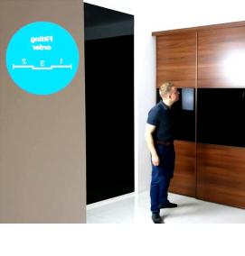 установка выдвижных дверей - модель 3