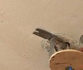 установка закладной люстры - модель 1