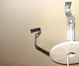 установка закладной люстры - модель 4