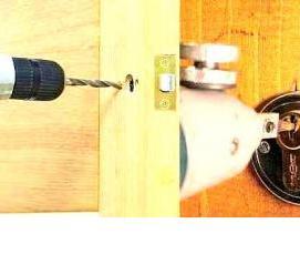 установка замков на двери подъезда - тип 2