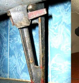 установка железной ванны на ножки - модель 3