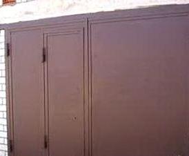 установка железных гаражных - модель 3