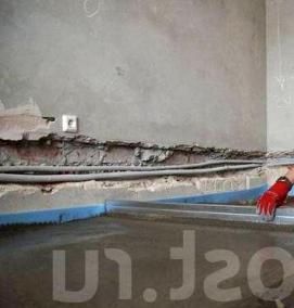 устройство цементно песчаной стяжки - тип 3