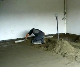 устройство цементной стяжки - модель 1