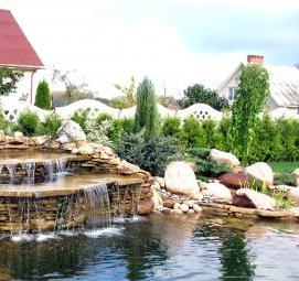 устройство декоративных водоемов - модель 2