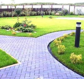 устройство дорожек из бетона - тип 1