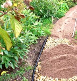 устройство дорожек из отсева - вариант 2