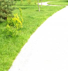 устройство дорожки из брусчатки - вариант 3