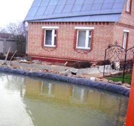 устройство искусственного водоема - модель 3