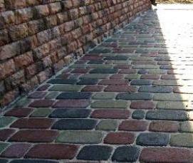 устройство покрытий из тротуарной плитки - модель 3