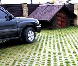 устройство покрытий из тротуарной плитки - модель 2