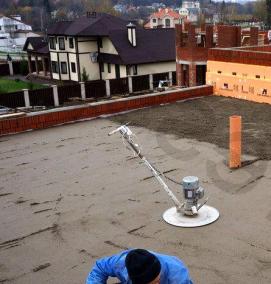 устройство стяжки на кровле - вариант 4