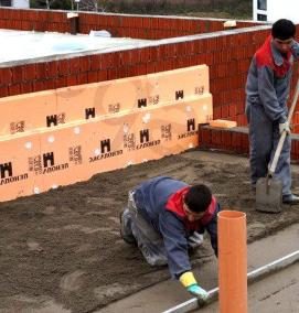 устройство стяжки на кровле - вариант 3