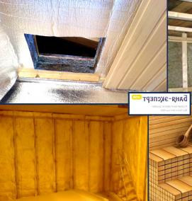 утепление бани базальтовой ватой - модель 4