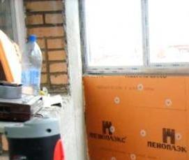 утепление бруса пеноплексом - тип 1