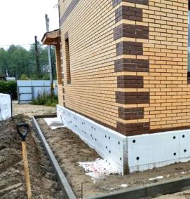 утепление фундамента дома - модель 4