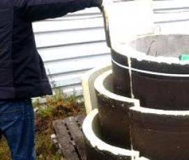 утепление колодца - вариант 2