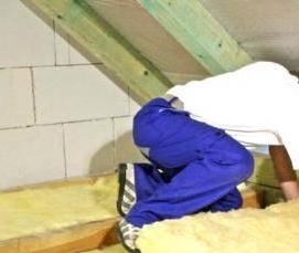 утепление потолка перлитом - вариант 1