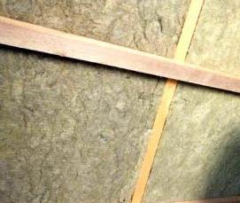 утепление потолка перлитом - вариант 4