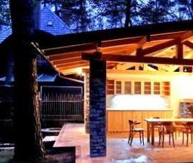 утепленные беседки для дачи - модель 2