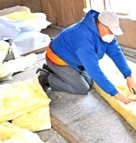 утеплитель для деревянного пола - тип 3