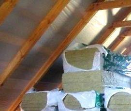 утеплитель для стен мансарды - модель 3